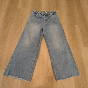 Mica Straight Leg Denim Light Wash Front Pocket Size 28